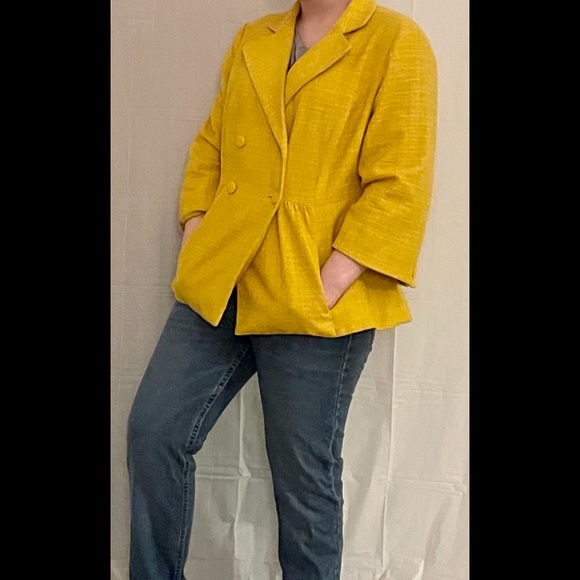 Chadwicks Jackets & Blazers - Chadwicks yellow overcoat
